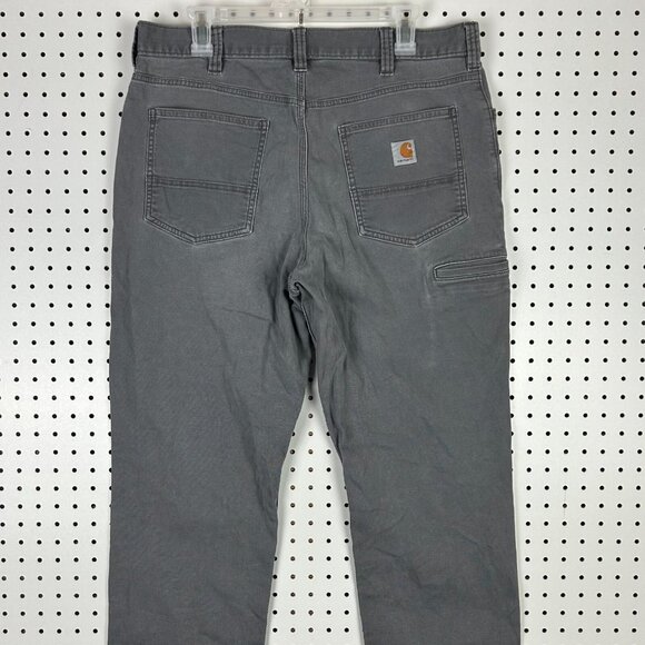 Carhartt‎ Pants Work Wear Men's 36x32 Gray Faded Relaxed 102517 039 Straight - Picture 2 of 7
